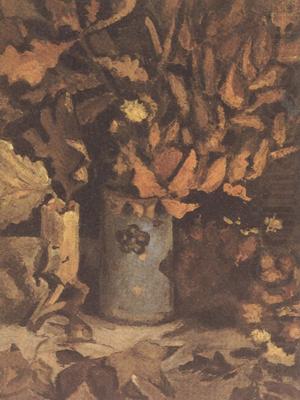 Vincent Van Gogh Vase with Dead Leaves (nn04) china oil painting image